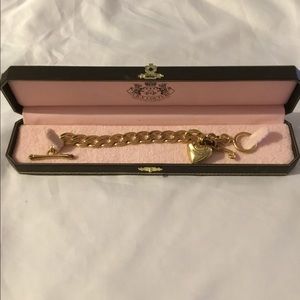 Juicy Couture Gold  7” Charm bracelet NIB